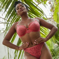 Soutien-gorge Corbeille Armatures Rose -Aubade Soldes ah11attirance73aah1130pah11living corail1 3426540 7 1140x1140