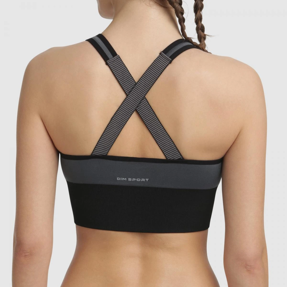 Brassière De Sport Sans Armatures Maintien Léger Gris Obscur 5 Brassière De Sport Sans Armatures Maintien Léger Gris Obscur – Image 3