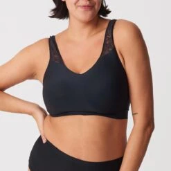 Chantelle Brassière Paddé Dentelle Stretch Noire
