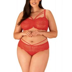Obsessive Ensemble 2 Pièces - Soutien-gorge Balconnet Et Shorty String - Rouge -Aubade Soldes ensemble 2 pieces soutien gorge balconnet et shorty string rouge 3374268 2 1140x1140