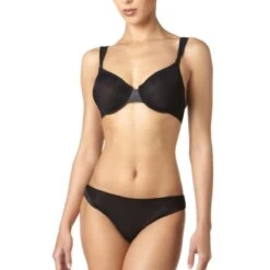 Soutien-Gorge Moulé Noir -Aubade Soldes moulded bra implicite neon black 50264 1200x1200