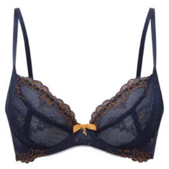 Gossard Soutien Gorge Plongeant Non Rembourrée - Bleu -Aubade Soldes non padded plunge bra bleu 3440148 2 1140x1140