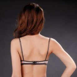 Maison Close Soutien-Gorge Push-Up Gris -Aubade Soldes push up bra maison close doux vertige grey pink 17647 1200x1200