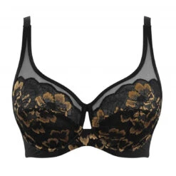 Panache Soutien-gorge Balconnet Armatures En Tulle Et Dentelle Florale - Noir -Aubade Soldes soutien gorge balconnet armatures noir 3406330 1140x1140