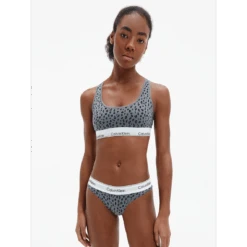 CALVIN KLEIN UNDERWEAR Brassière - Gris -Aubade Soldes soutien gorge bralette sans armatures gris 3197040 2 1140x1140