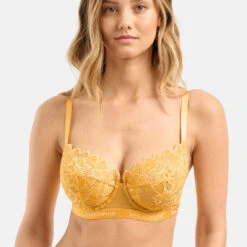 Soutien-Gorge Corbeille Armatures Jaune