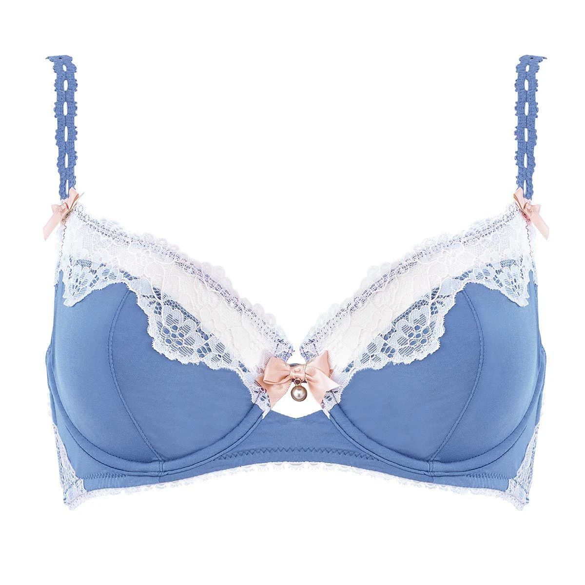 BRIGITTE BARDOT Soutien-gorge Corbeille Balconnet Armatures - Bleu 6 BRIGITTE BARDOT Soutien-gorge Corbeille Balconnet Armatures - Bleu – Image 4