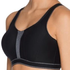 Soutien-gorge De Sport Rembourré PrimaDonna Sport THE SWEATER Black -Aubade Soldes soutien gorge de sport rembourre primadonna sport the sweater black 3 1200x1200