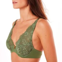 Soutien-gorge Emboitant Armatures - Vert -Aubade Soldes soutien gorge emboitant armatures vert 3205758 1 1200x1200