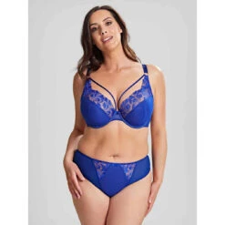 Soutien-gorge Plongeant Armatures - Bleu Sculptresse -Aubade Soldes soutien gorge plongeant armatures bleu 3308906 4 1140x1140