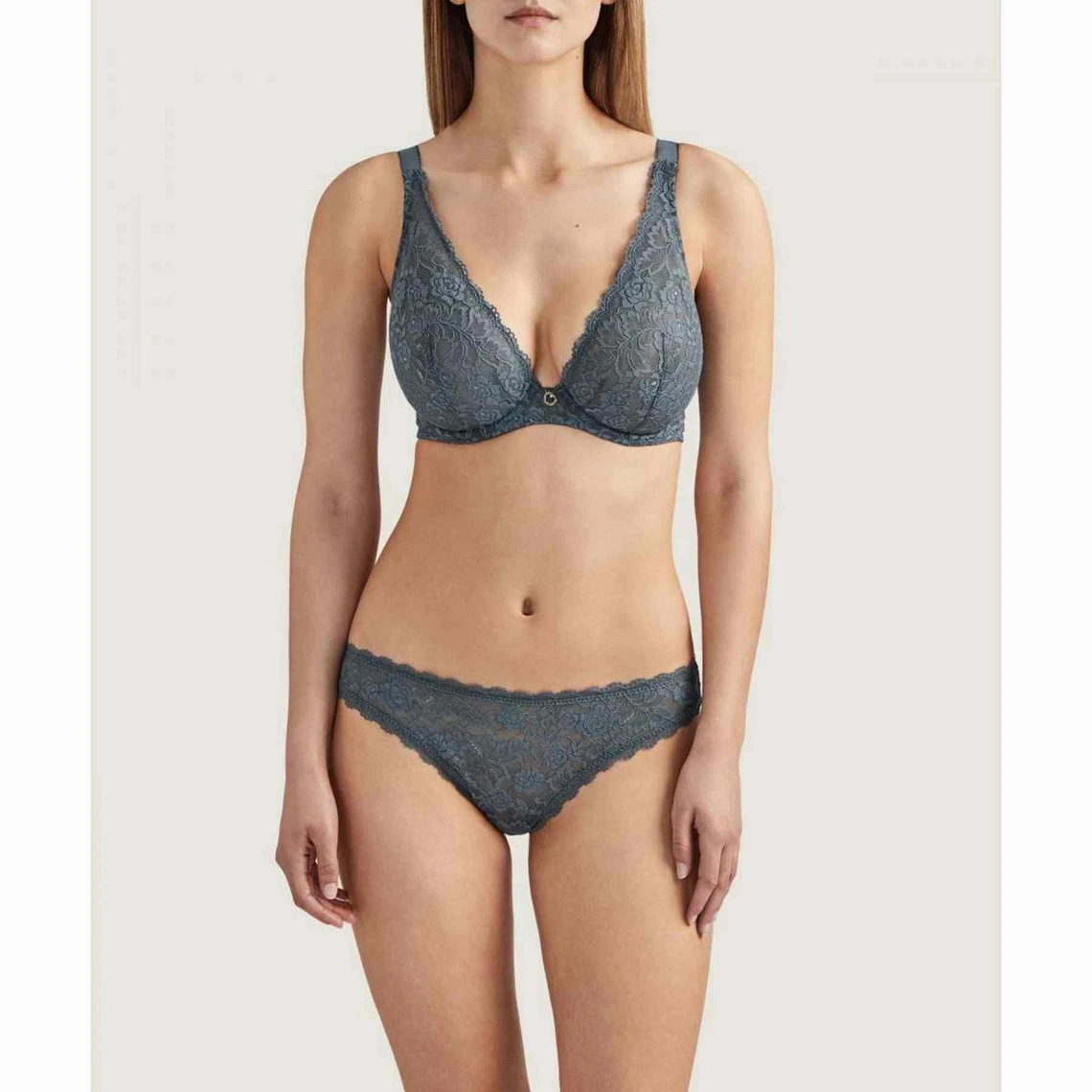 Aubade Soutien-gorge Plongeant Armatures Gris 6 Aubade Soutien-gorge Plongeant Armatures Gris – Image 4