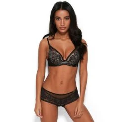 Gossard Soutien-gorge Plongeant Armatures Noir -Aubade Soldes soutien gorge plongeant armatures noir 1173571 2 1200x1200