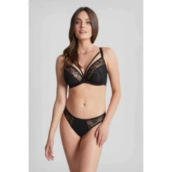Panache Soutien-gorge Plongeant Armatures En Tulle Brodé - Noir -Aubade Soldes soutien gorge plongeant armatures noir 3406326 4 1140x1140