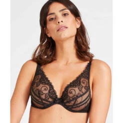 Aubade Soutien-gorge Plongeant Foulard Armatures Noir