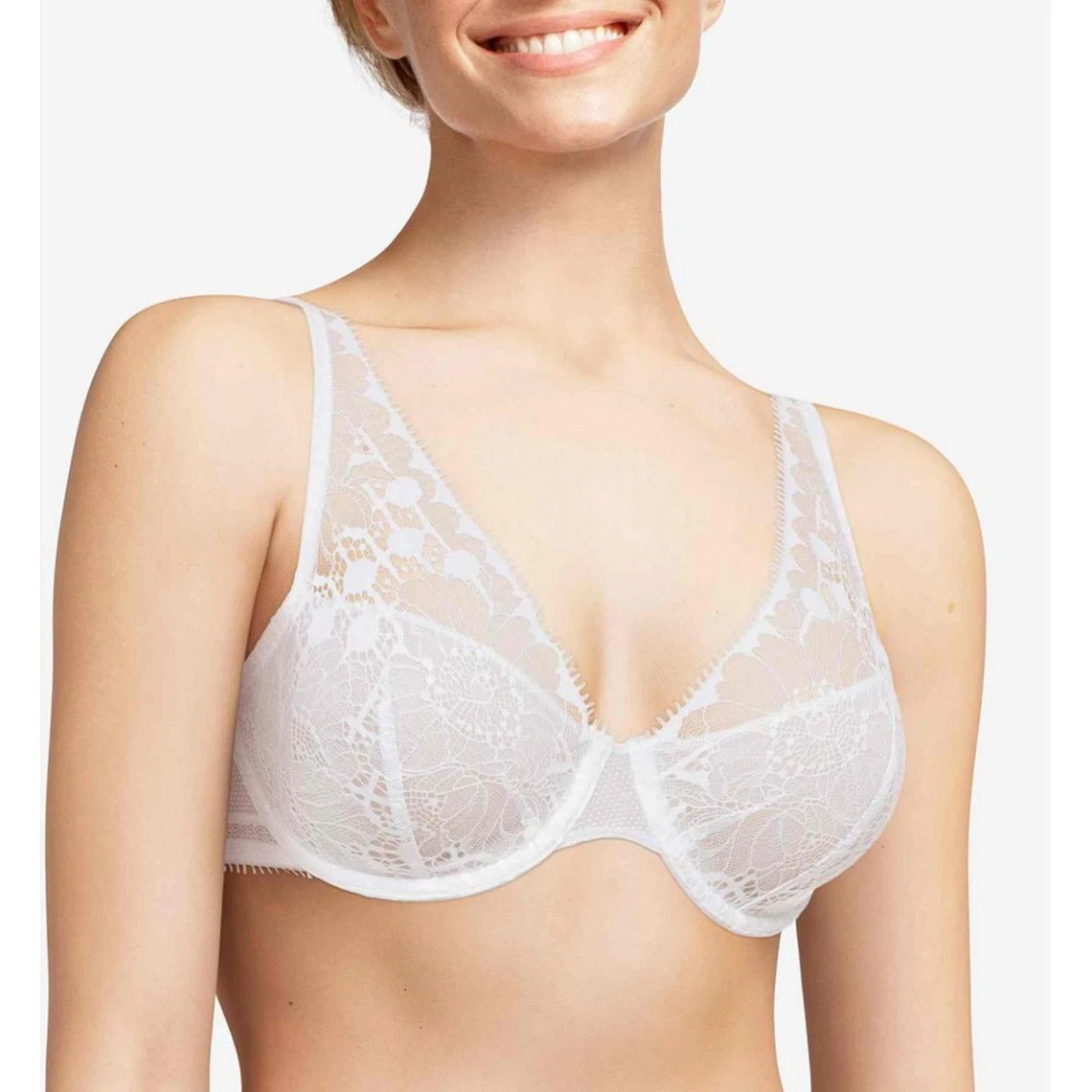 Chantelle Soutien-gorge Plongeant Spacer Armatures - Blanc 3 Chantelle Soutien-gorge Plongeant Spacer Armatures - Blanc