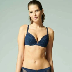 Soutien-gorge Push-up Armatures Bleu