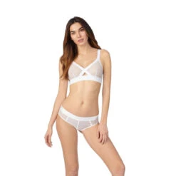 DKNY Soutien-Gorge Softcup Sans Armatures - Blanc -Aubade Soldes soutien gorge softcup sans armatures blanc 3423432 6 1140x1140