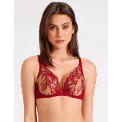 Aubade Soldes 32 Aubade Soutien-gorge Triangle Plongeant Armature Rouge