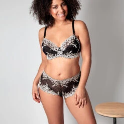 Soutien-Gorge Classique Noir -Aubade Soldes soutien gorge wacoal embrace lace noir blanc 5 209834 6 1140x1140